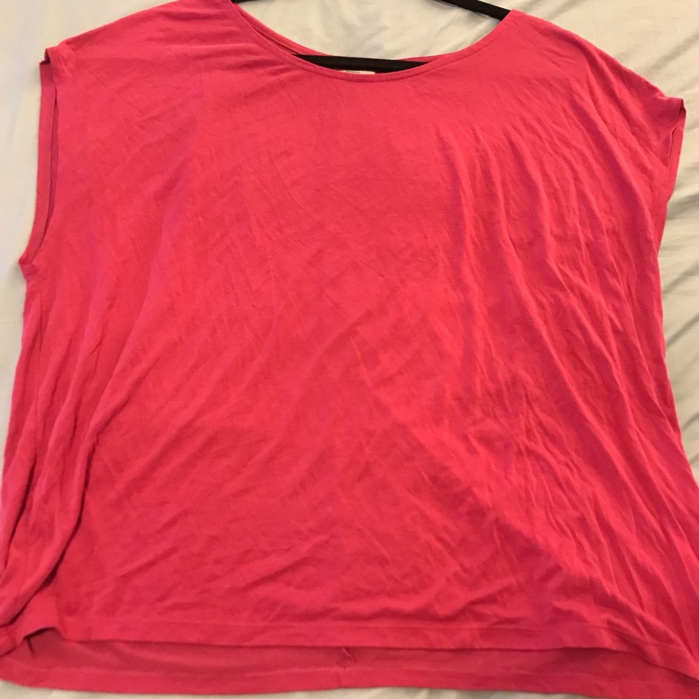 Pink Cap Sleeve T-shirt